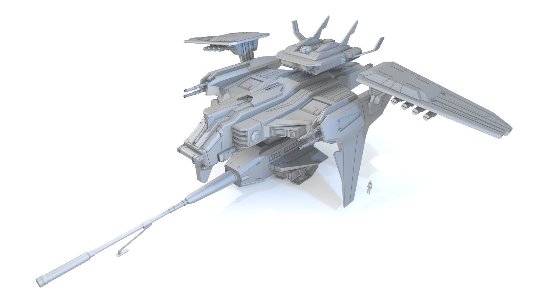 AIRCRAFT 039 CANNON TYPE 3D model_10