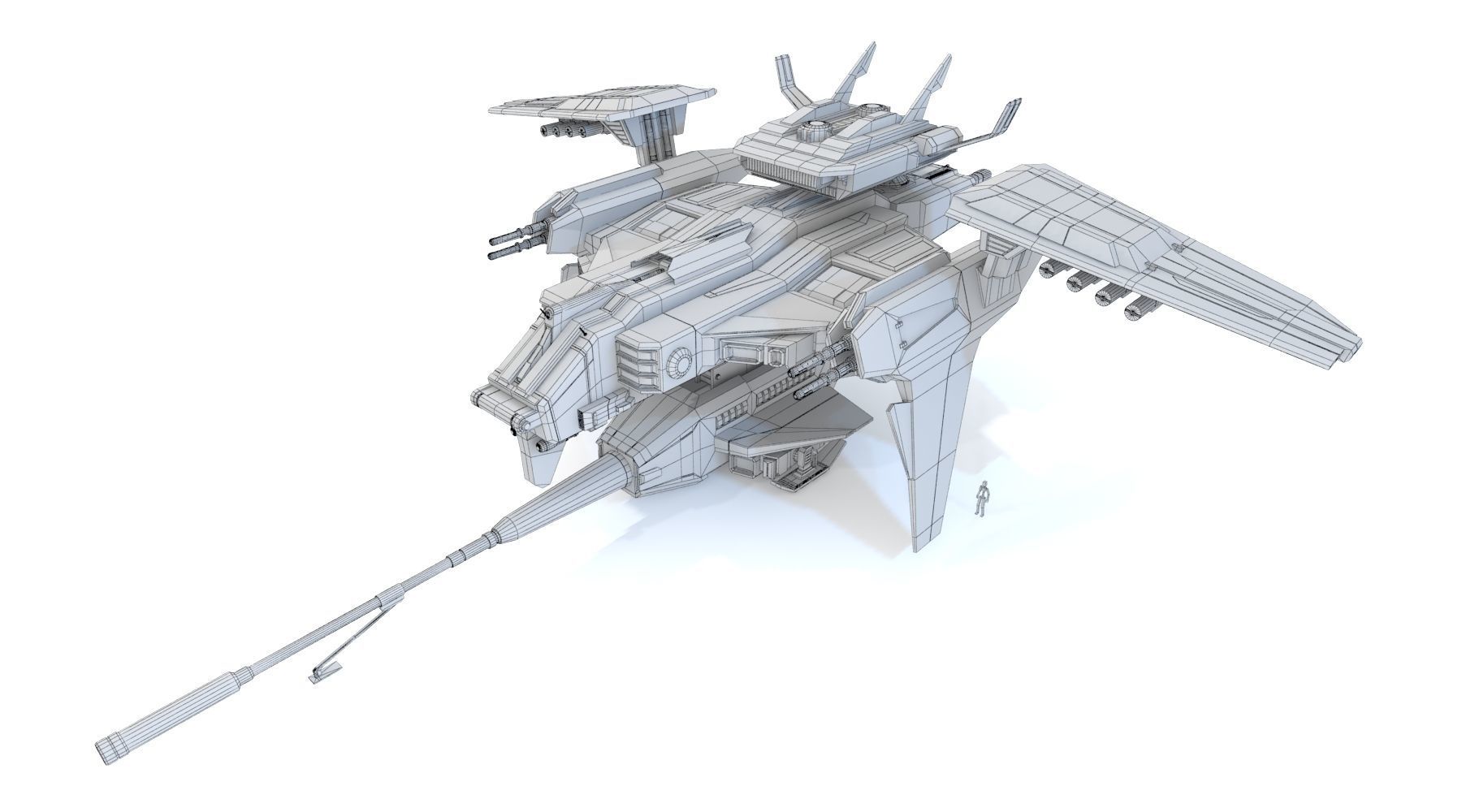 AIRCRAFT 039 CANNON TYPE 3D model_7