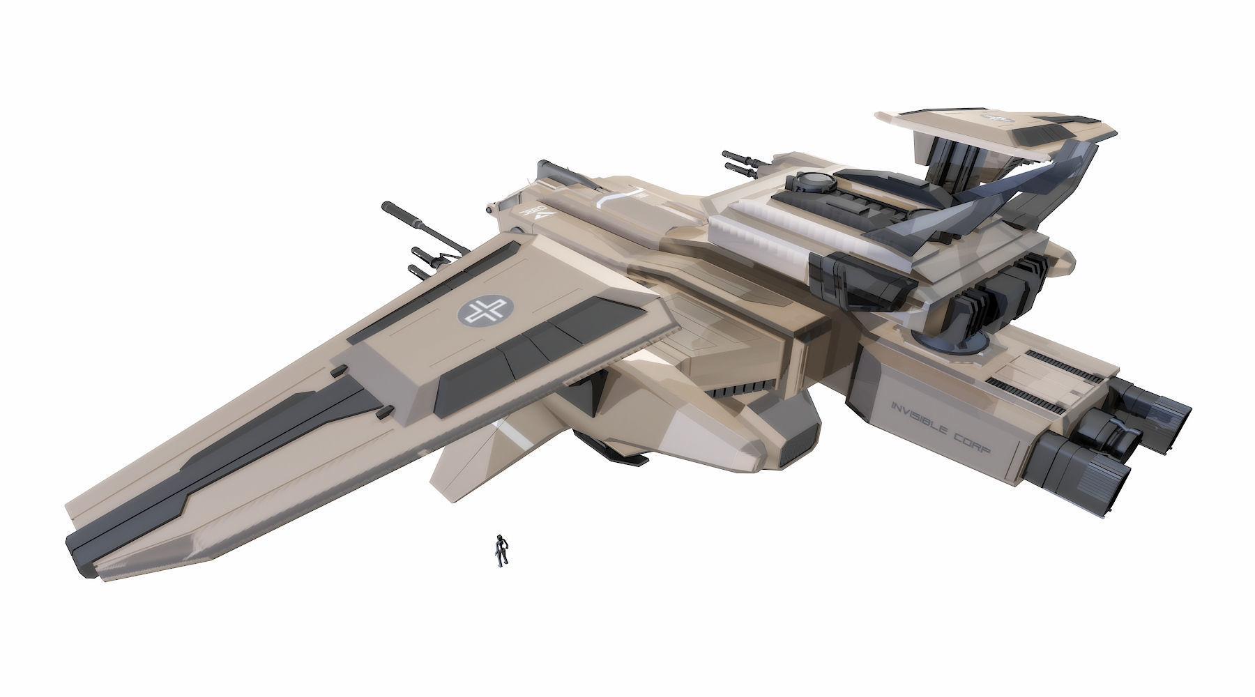 AIRCRAFT 039 CANNON TYPE 3D model_2