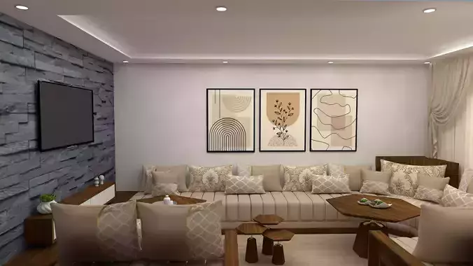 Modern and traditional Moroccan salon 2025