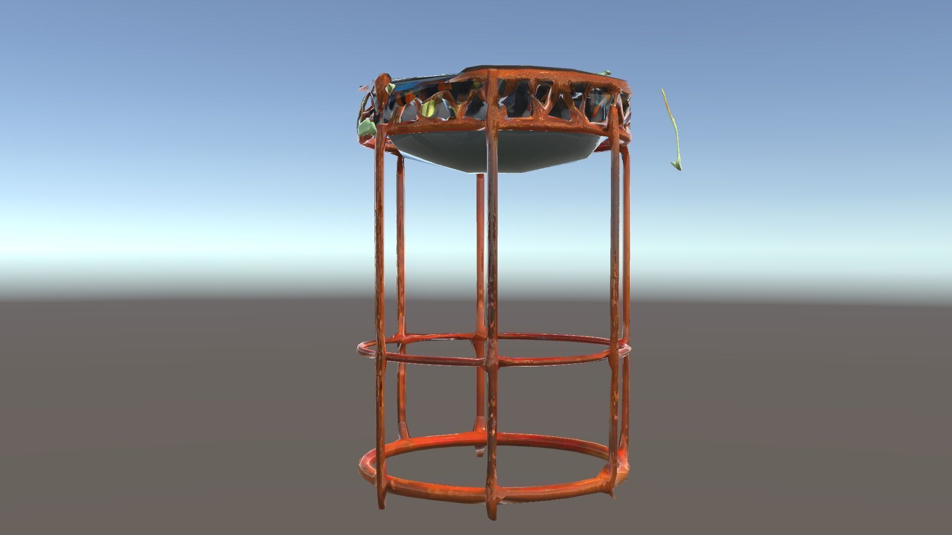 Decorative Plant Stand with Metal Frame Model Pack Low-poly 3D model_34