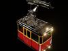 80s Cable car Low-poly 3D model_1