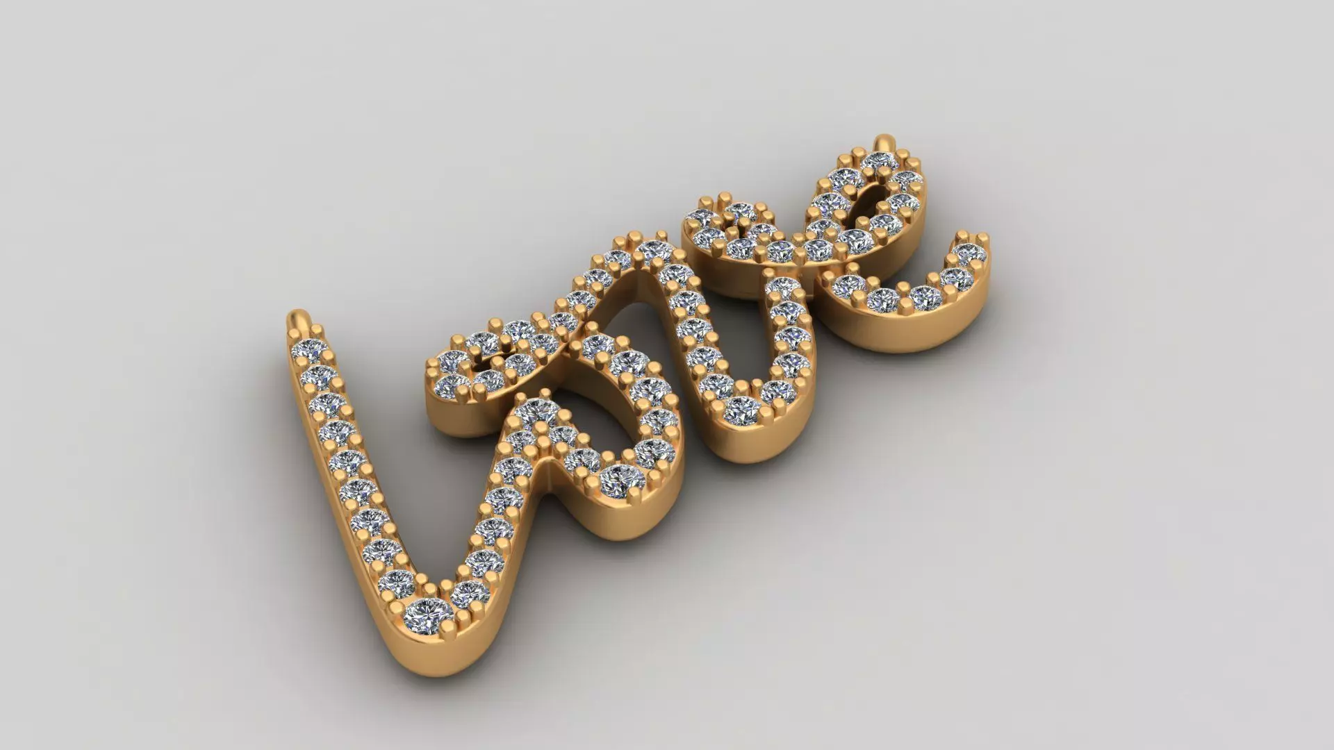 Tiffany Love Pallomas Graffiti Necklace 3D Printable Brand 3D print model