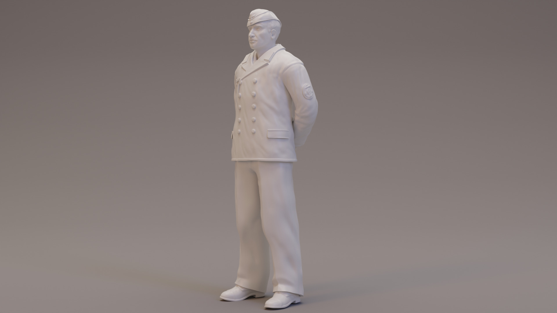 3 x Kriegsmarine NCOs WWII 3D print model_1