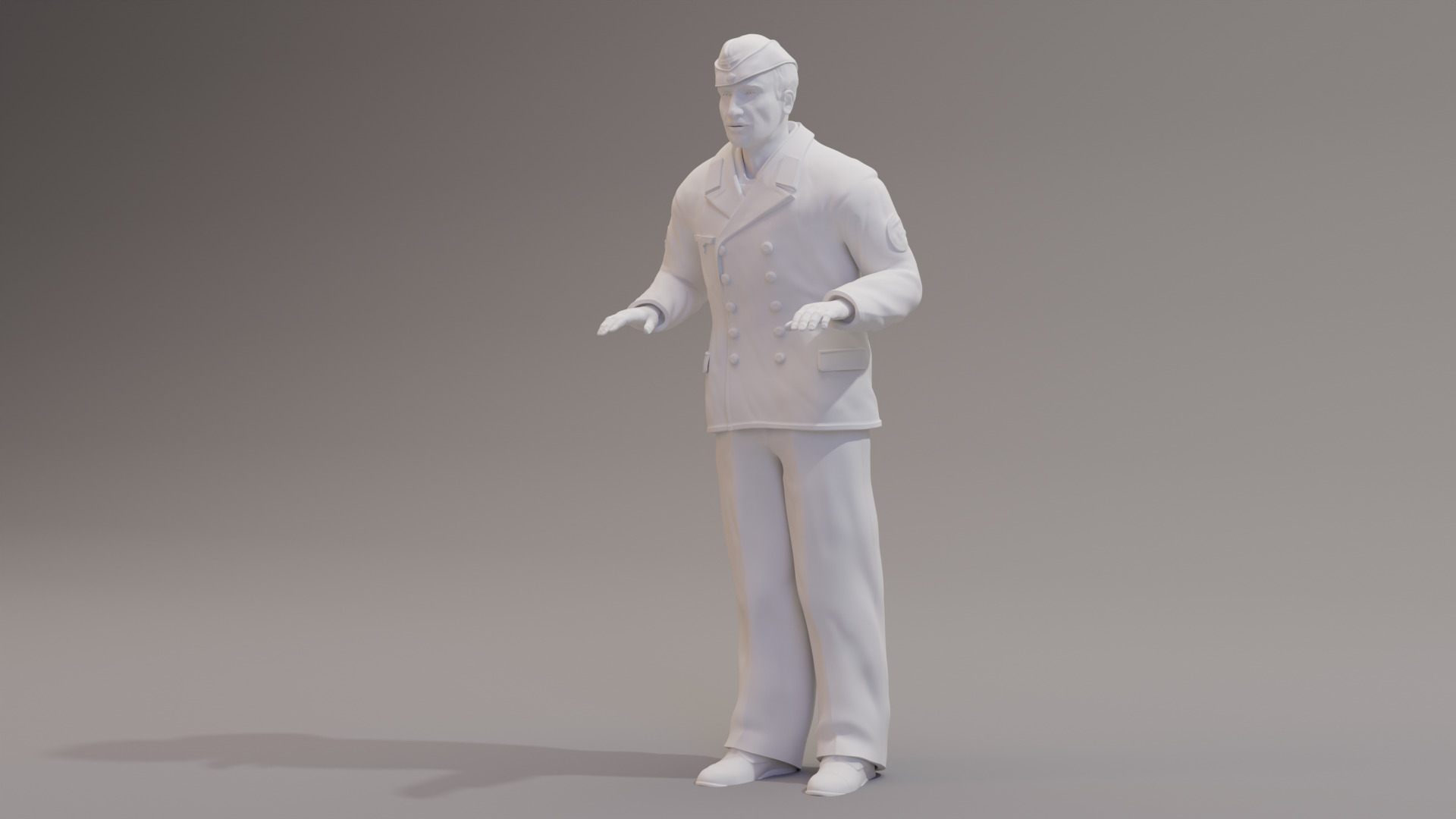 3 x Kriegsmarine NCOs WWII 3D print model_3