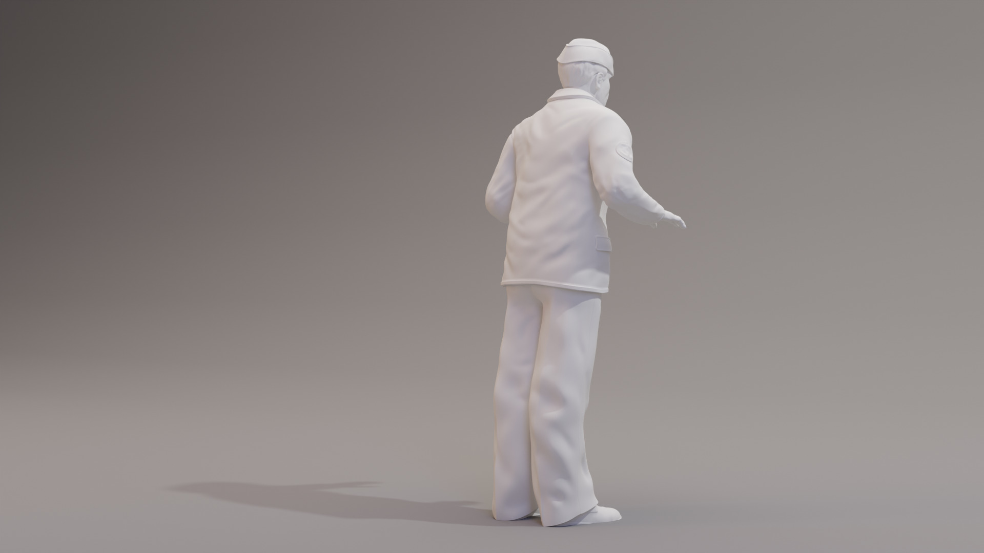 3 x Kriegsmarine NCOs WWII 3D print model_4