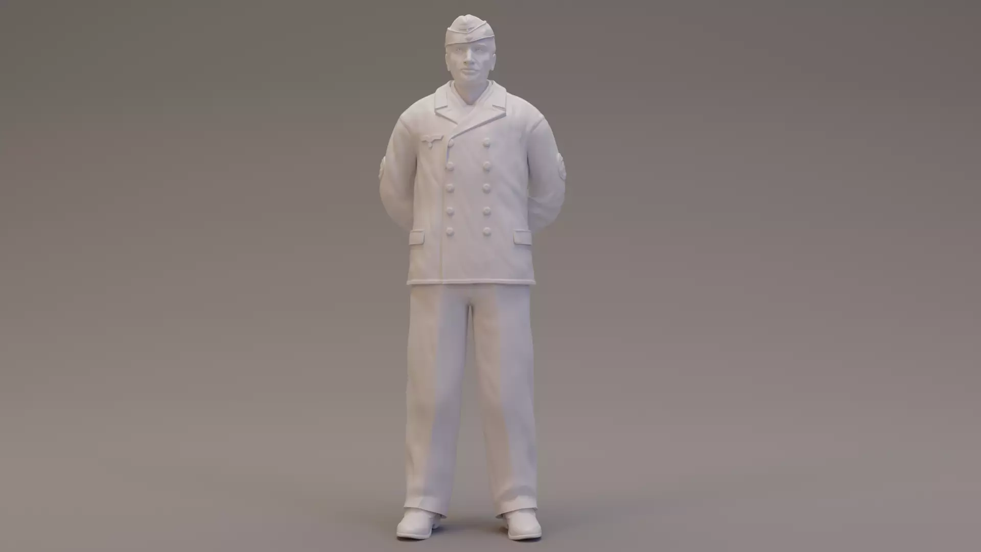 3 x Kriegsmarine NCOs WWII 3D print model_0