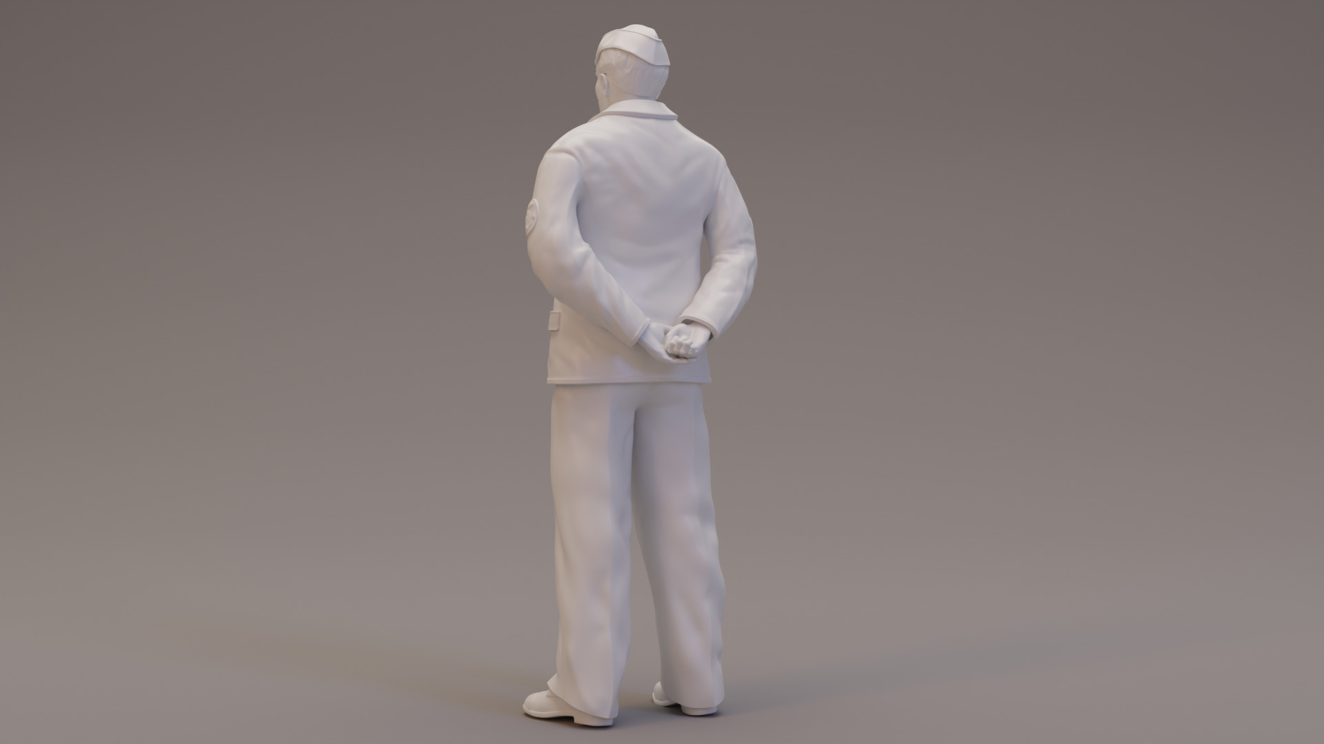 3 x Kriegsmarine NCOs WWII 3D print model_2