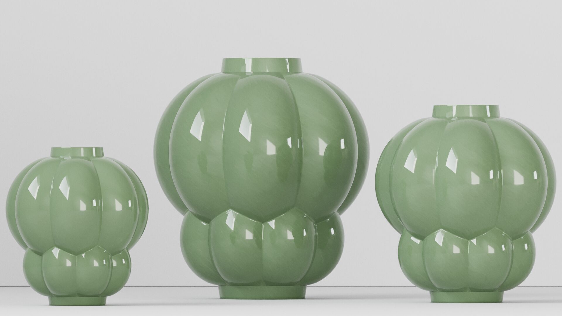 Uva Vases Set 3D model_4