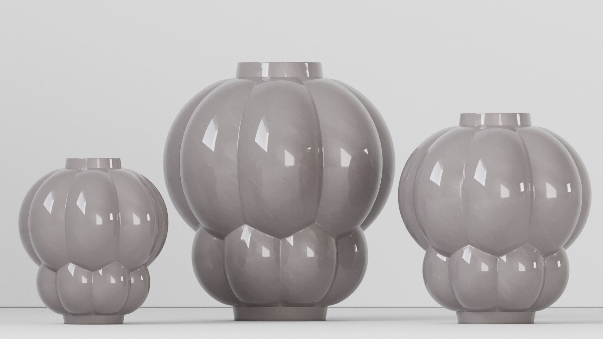Uva Vases Set 3D model_5