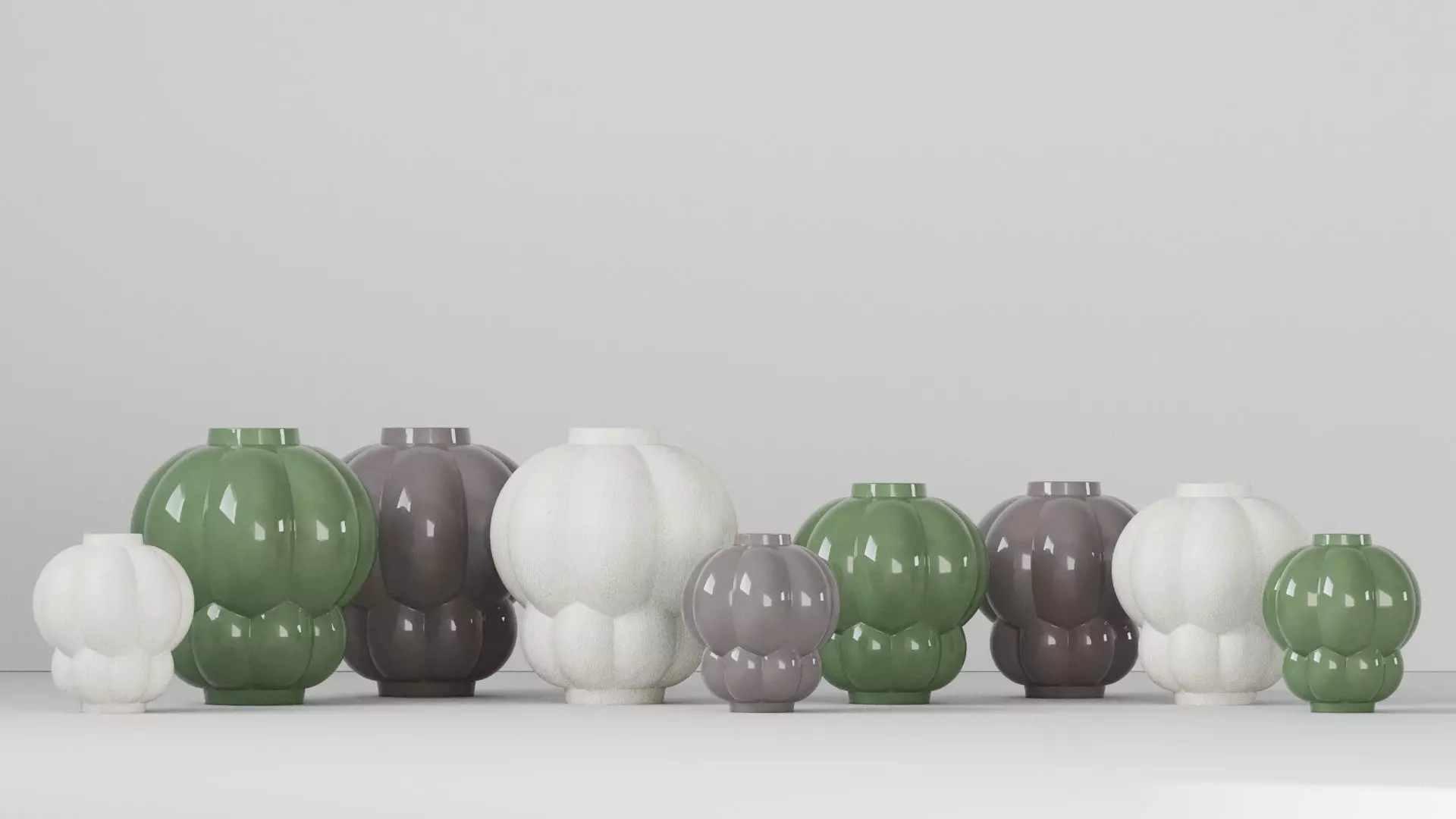 Uva Vases Set 3D model_0