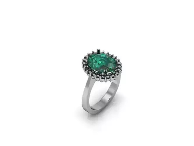 rosetta clasic Ring emerald