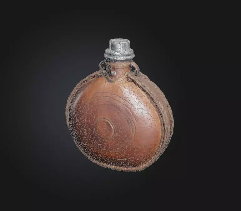 rusty canteen 3D model_0