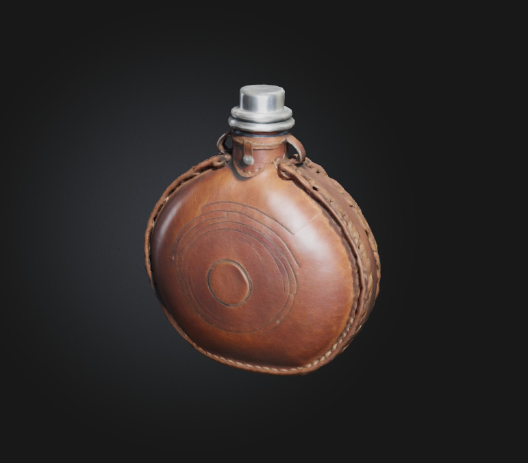 rusty canteen 3D model_1
