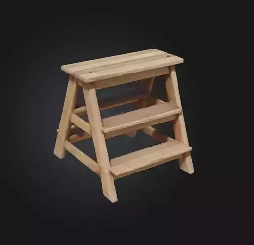 wooden step stool