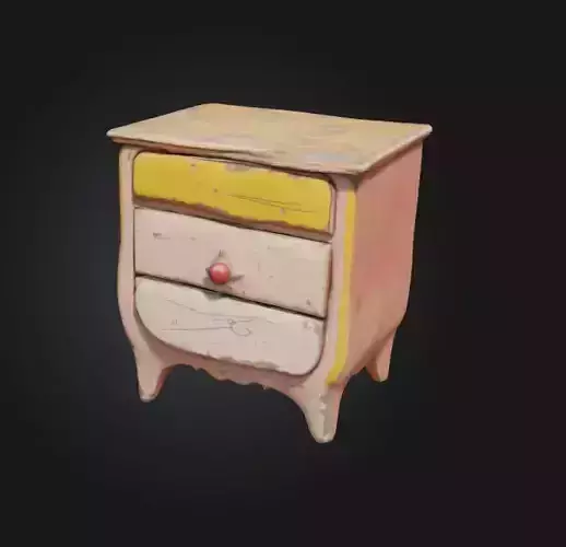 cartoon bedside table