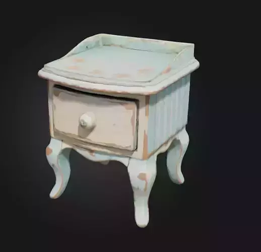 vintage bedside table