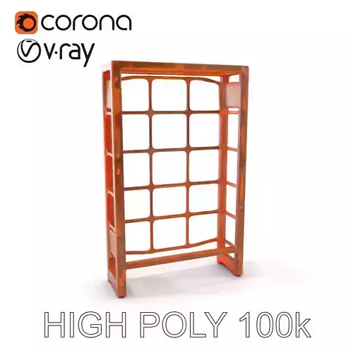 Industrial Metal Grid Shelf Model Pack