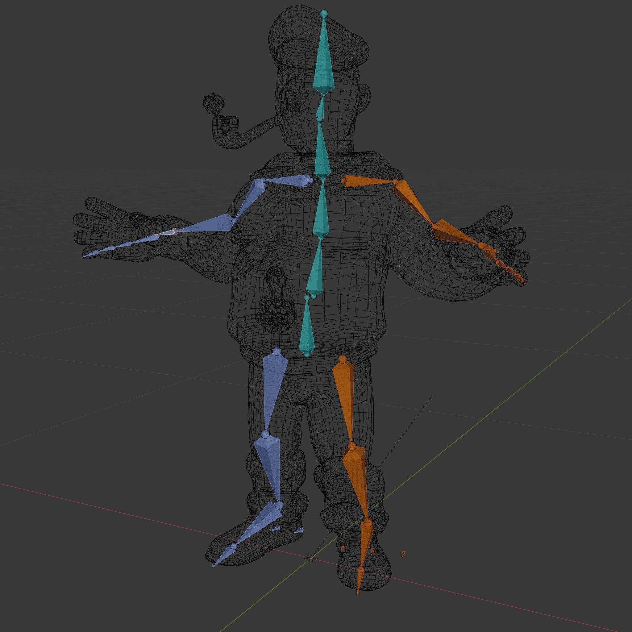 Sailor Render  Cartoon Style D Character Model Low-poly 3D model_6