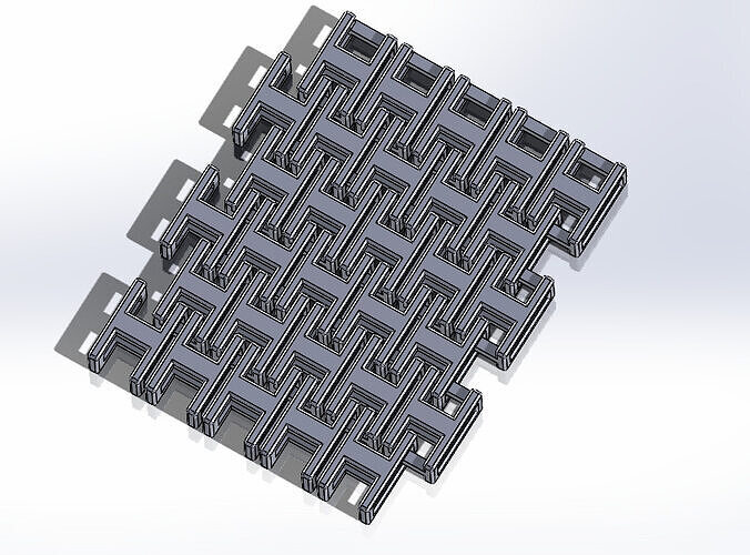 H pattern chain mail 3D print model