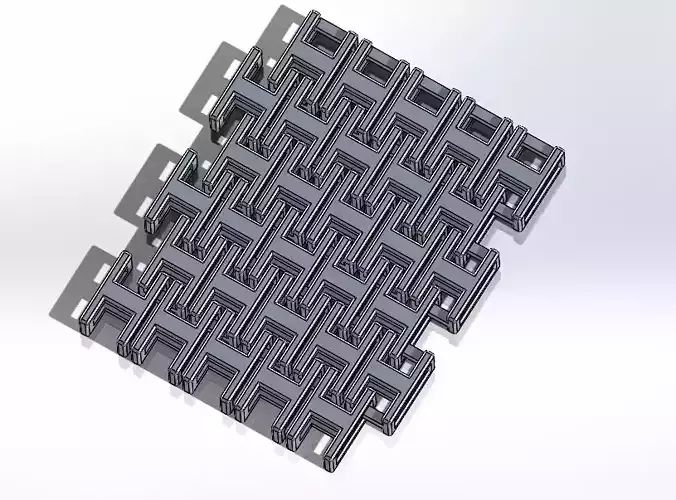 H pattern chain mail 3D print model