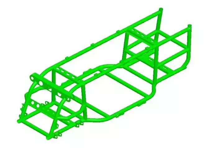 ATV UTV FRAME 3D model ATV UTV FRAME 3D model