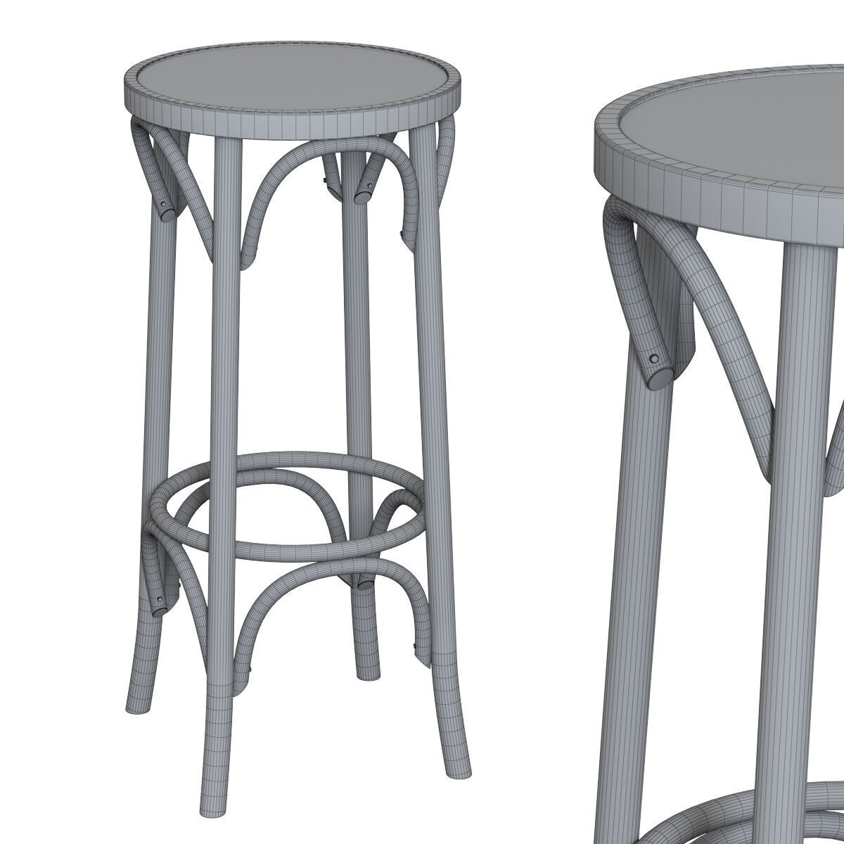 Bar stool C4375 3D model_5