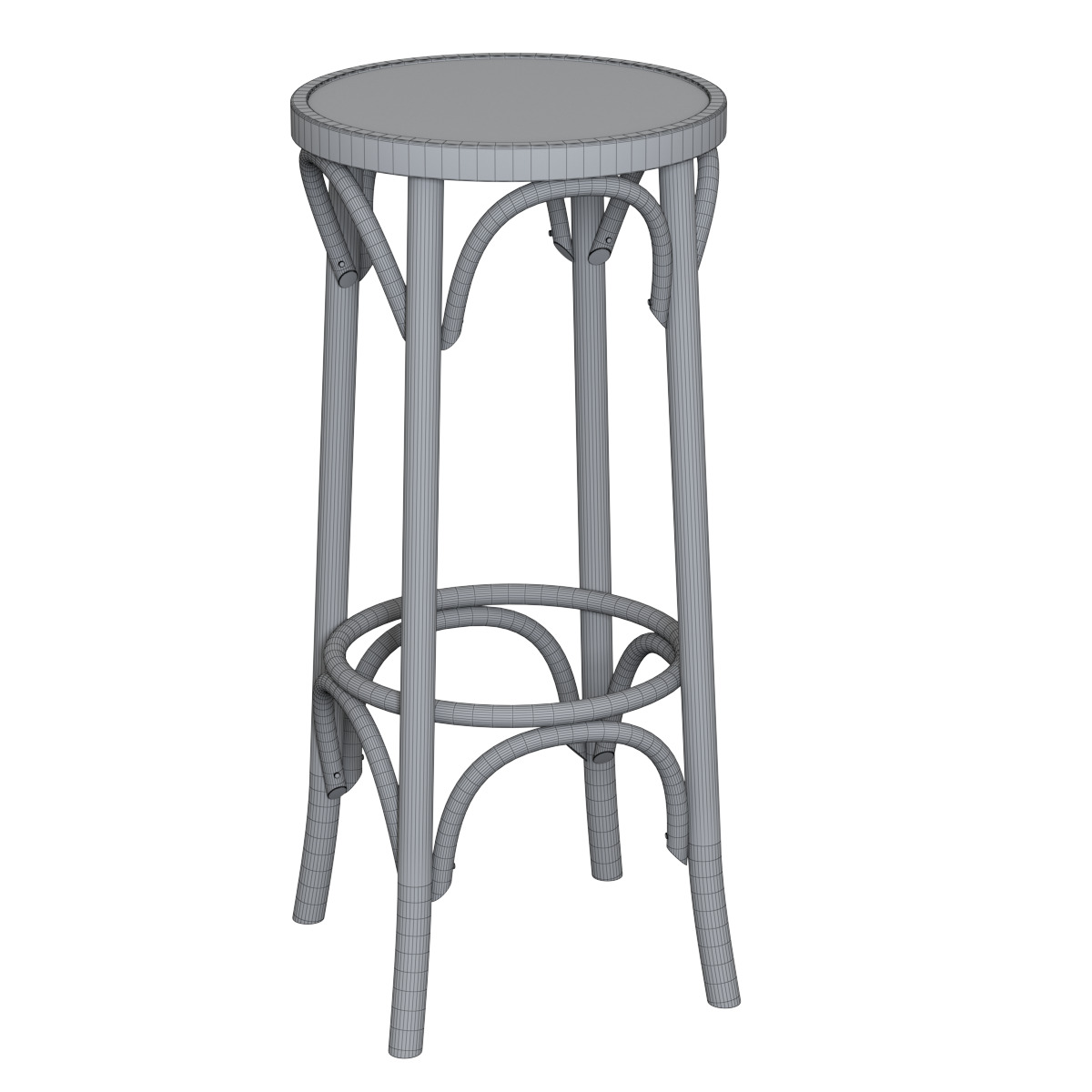 Bar stool C4375 3D model_2