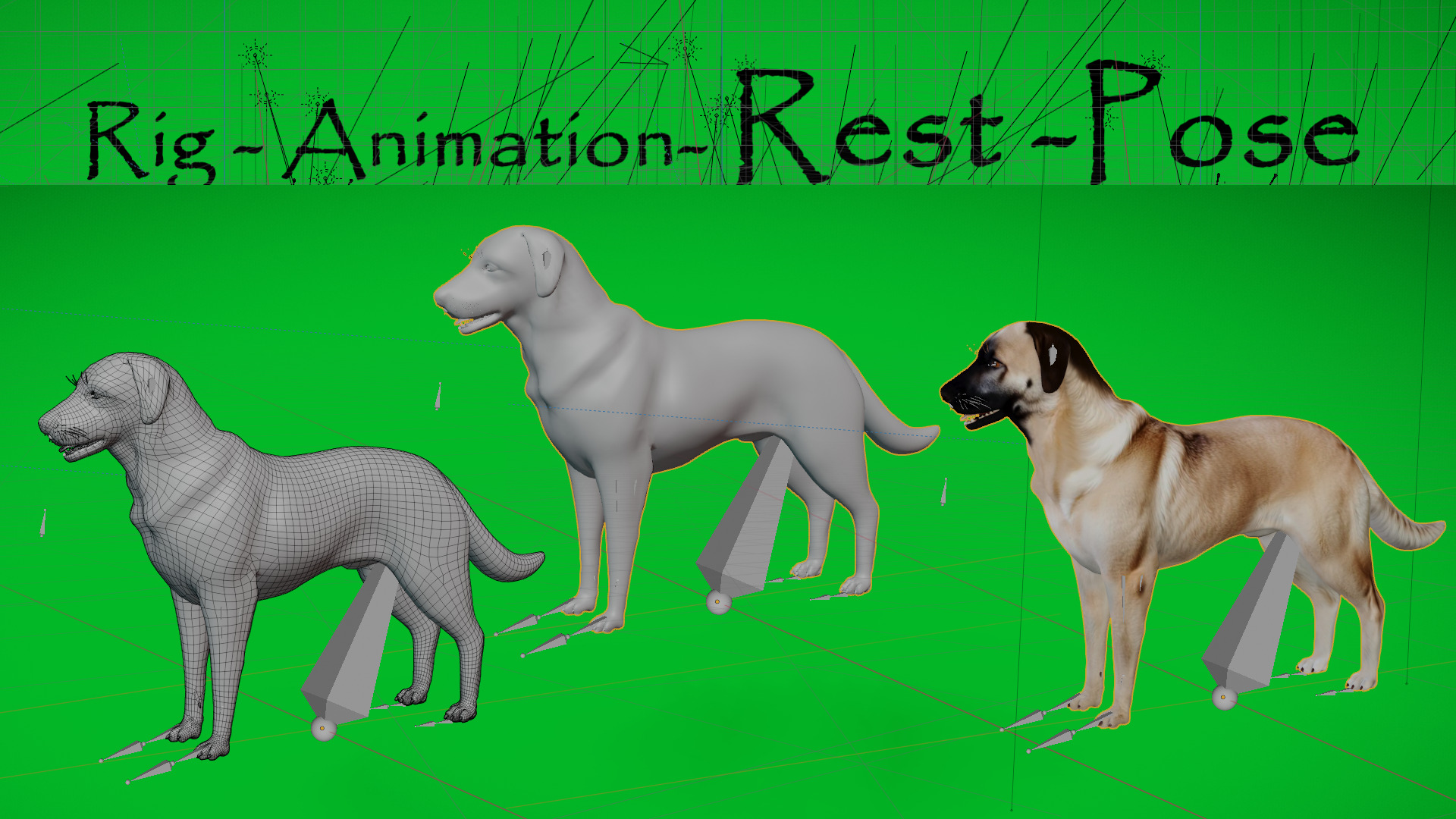 Kangal Shepherd Dog Low-poly 3D model_7