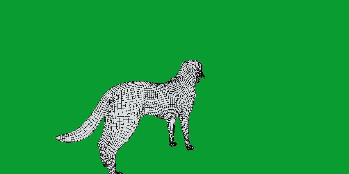 Kangal Shepherd Dog Low-poly 3D model_36