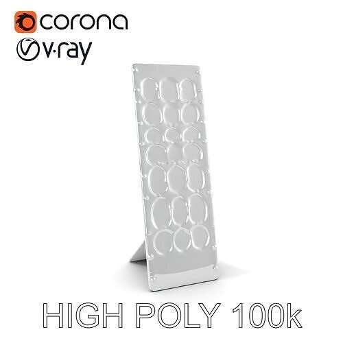 Modern Metal Display Stand Model Pack Low-poly 3D model
