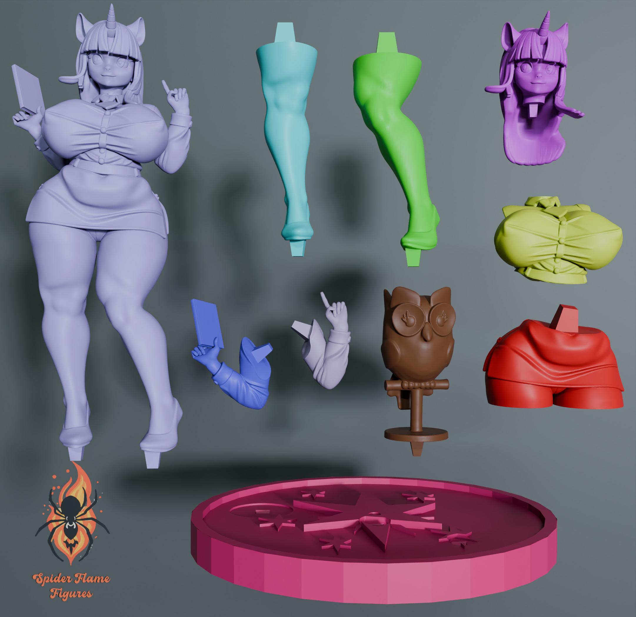 Thicc Twilight Sparkle - My Little Pony 3D print model_2
