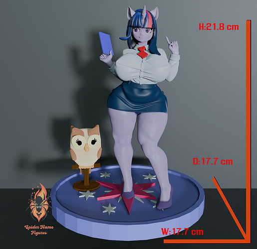 Thicc Twilight Sparkle - My Little Pony 3D print model