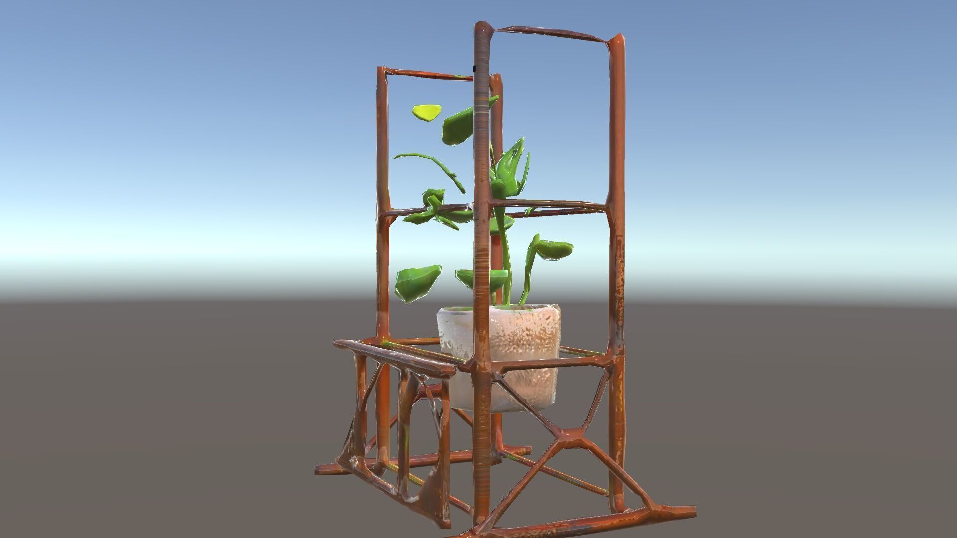 Rustic Iron Plant Stand model pack Low-poly 3D model_34