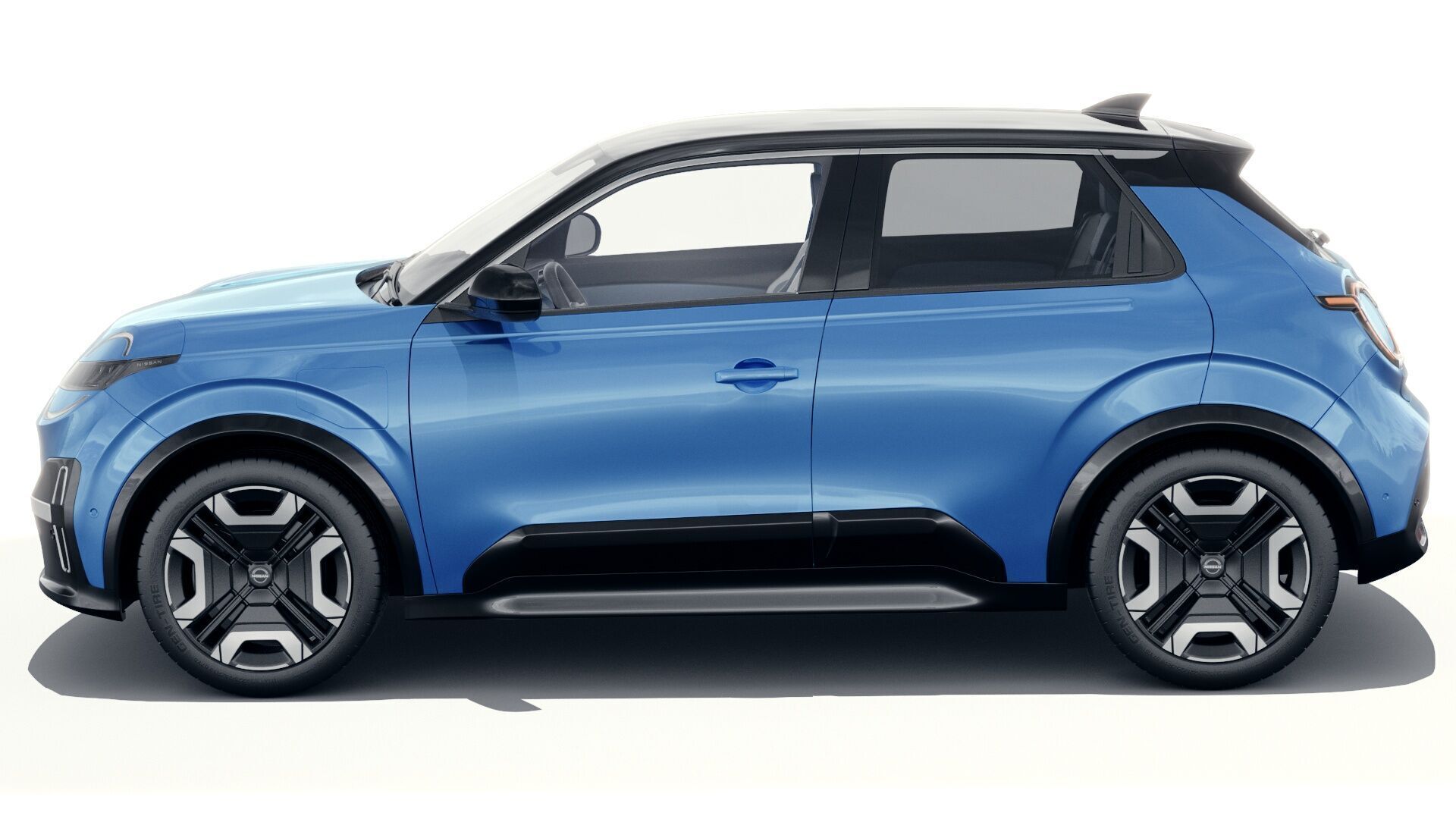 Nissan Micra EV 2026 with interior 3D model_3