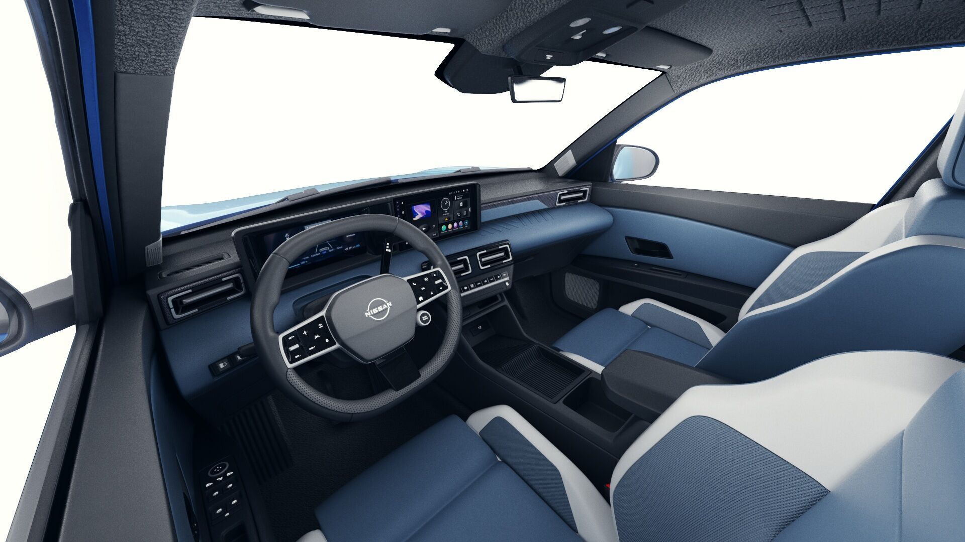 Nissan Micra EV 2026 with interior 3D model_13