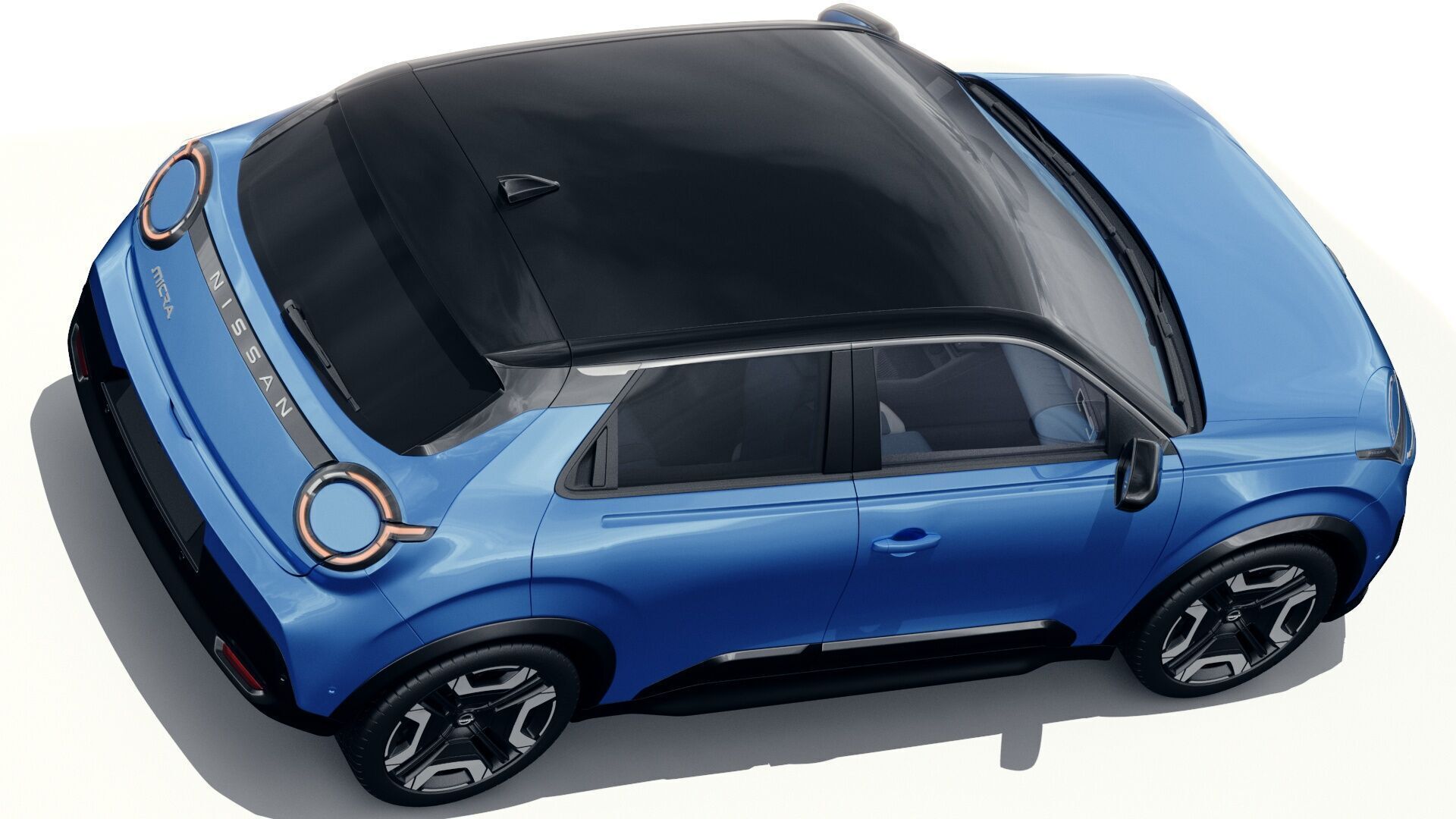 Nissan Micra EV 2026 with interior 3D model_6