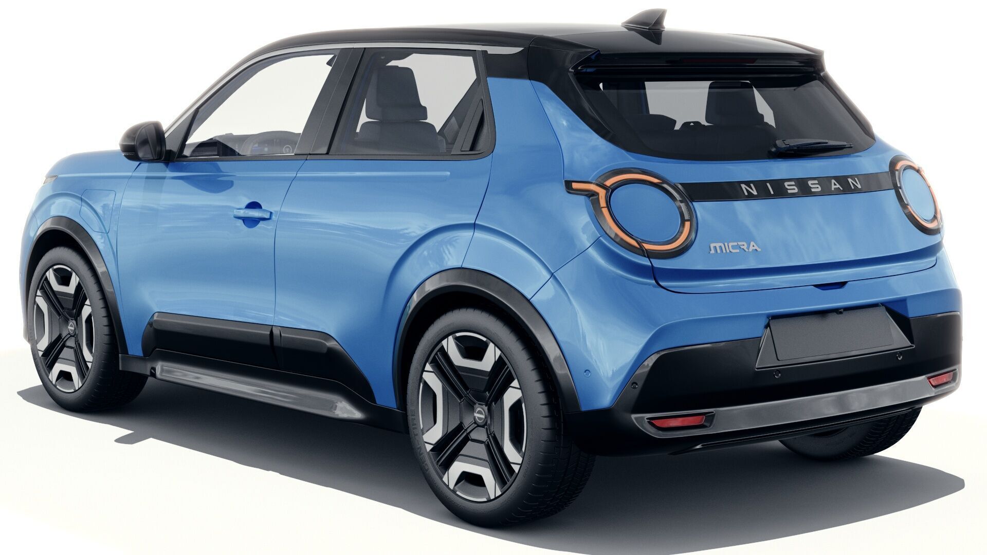 Nissan Micra EV 2026 with interior 3D model_4