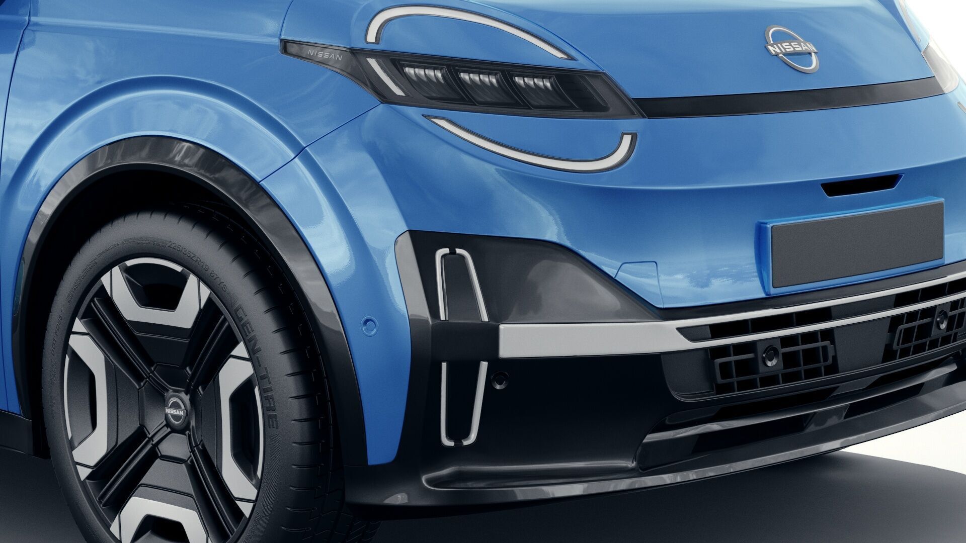 Nissan Micra EV 2026 with interior 3D model_10