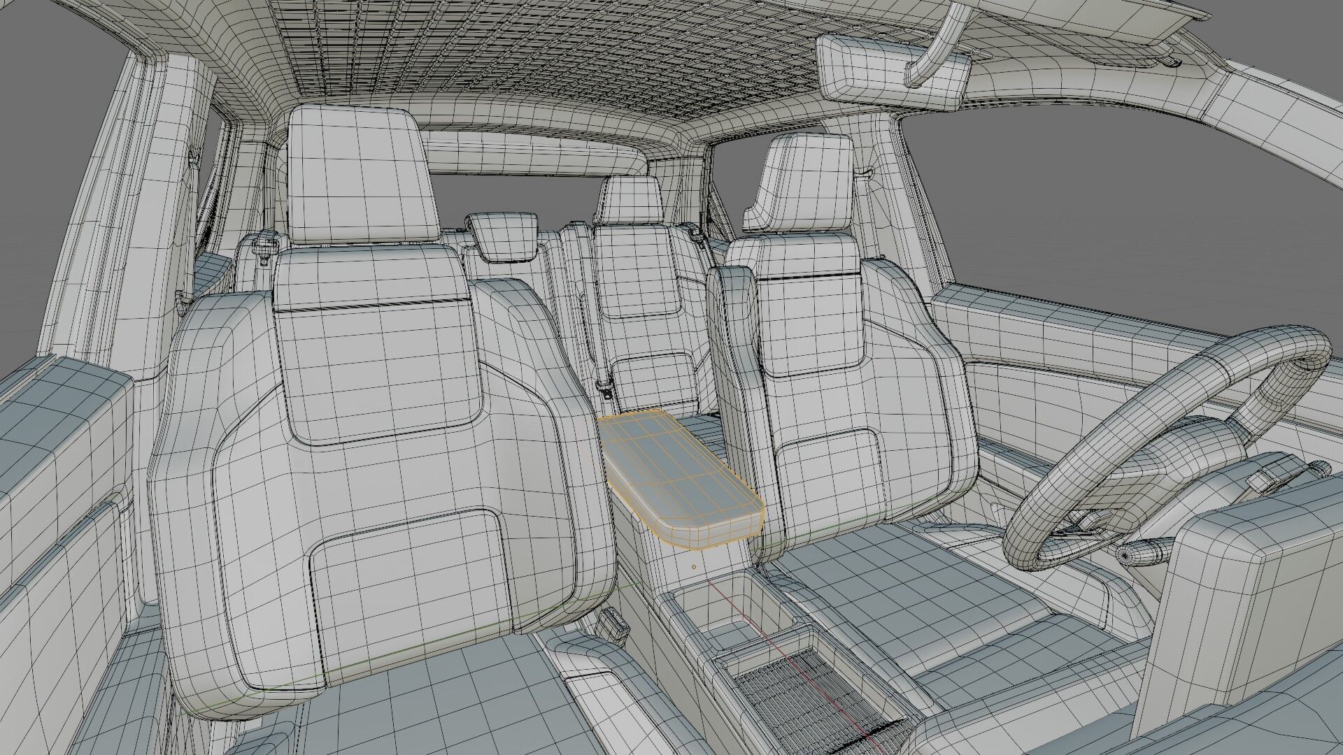 Nissan Micra EV 2026 with interior 3D model_36