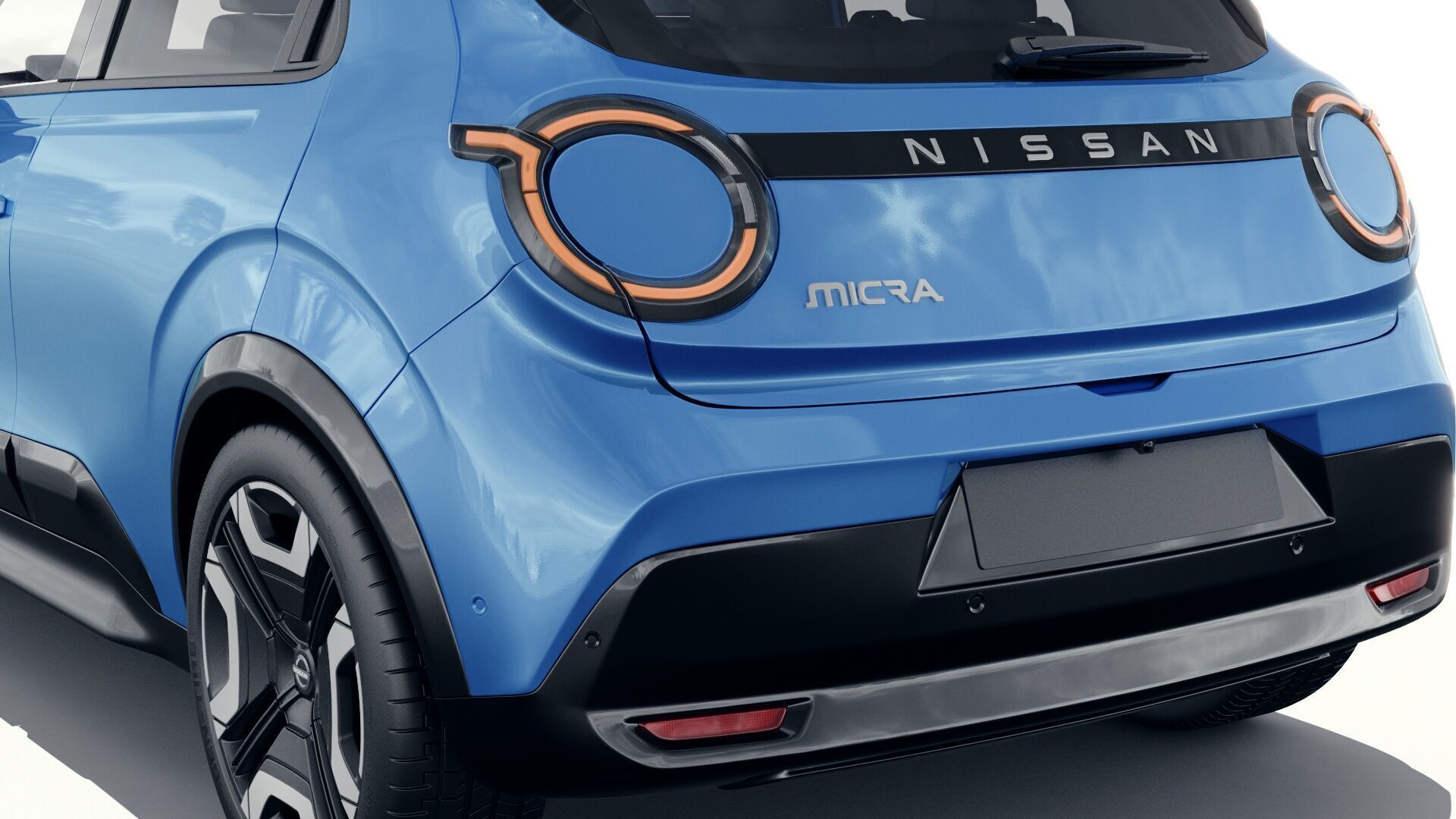 Nissan Micra EV 2026 with interior 3D model_11