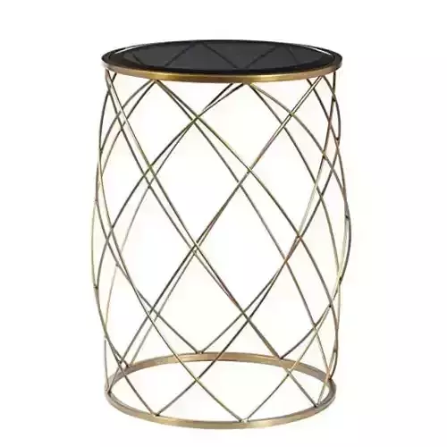 Round Brass Metal Table