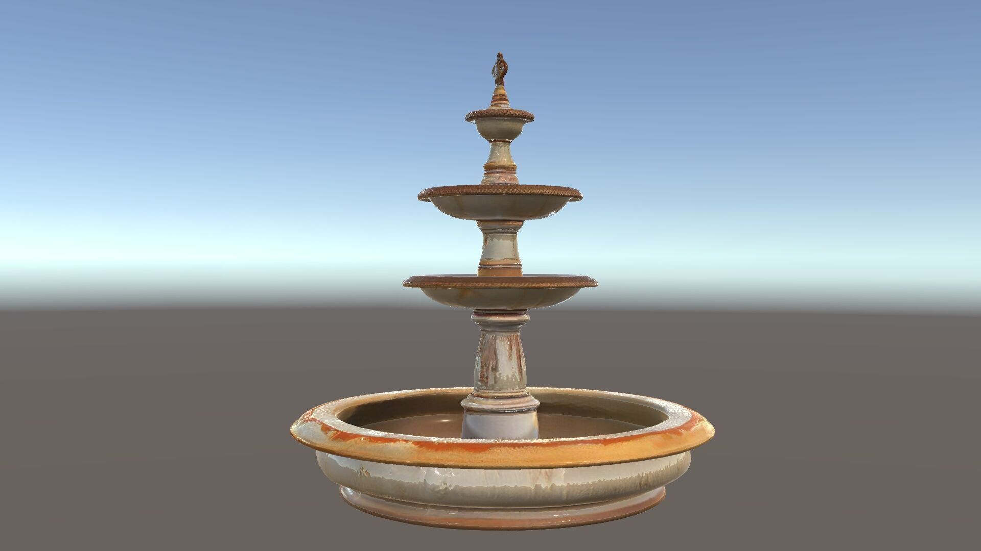 Elegant Tiered Fountain Model Pack Low-poly 3D model_33
