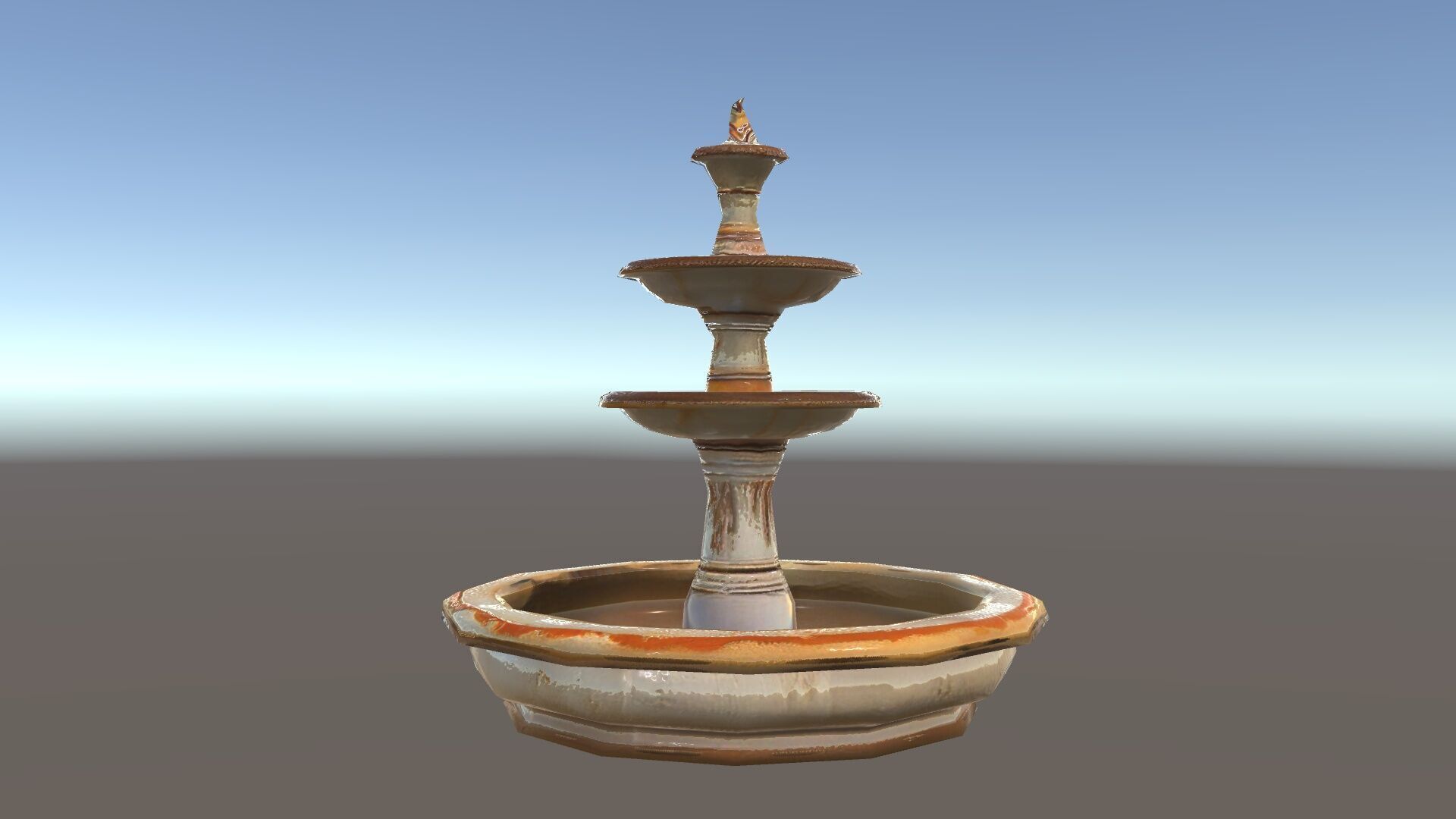 Elegant Tiered Fountain Model Pack Low-poly 3D model_34