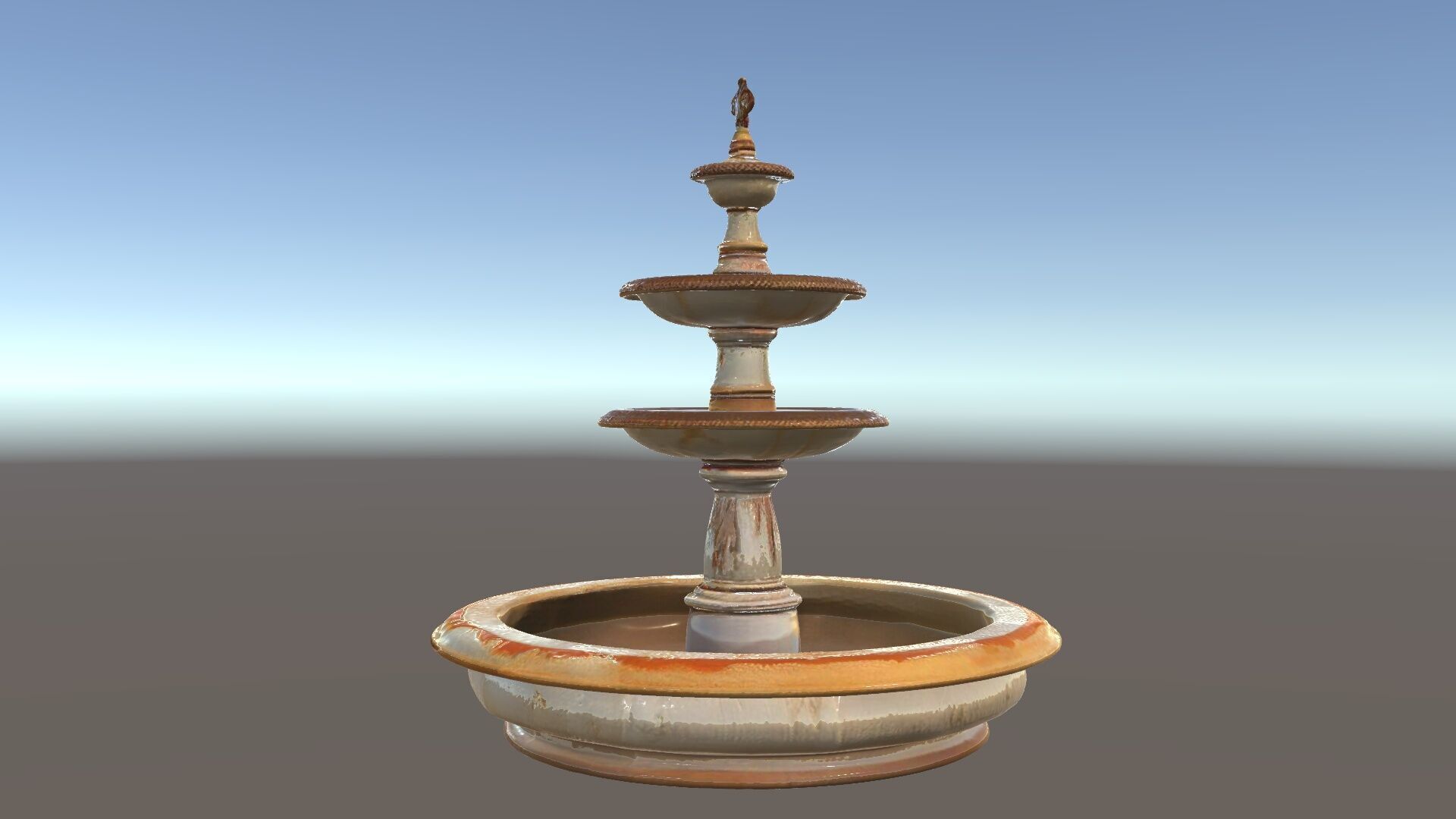Elegant Tiered Fountain Model Pack Low-poly 3D model_5
