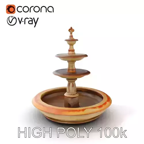 Elegant Tiered Fountain Model Pack
