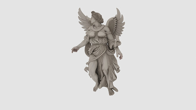 Stone Angel Sculpture 3D model