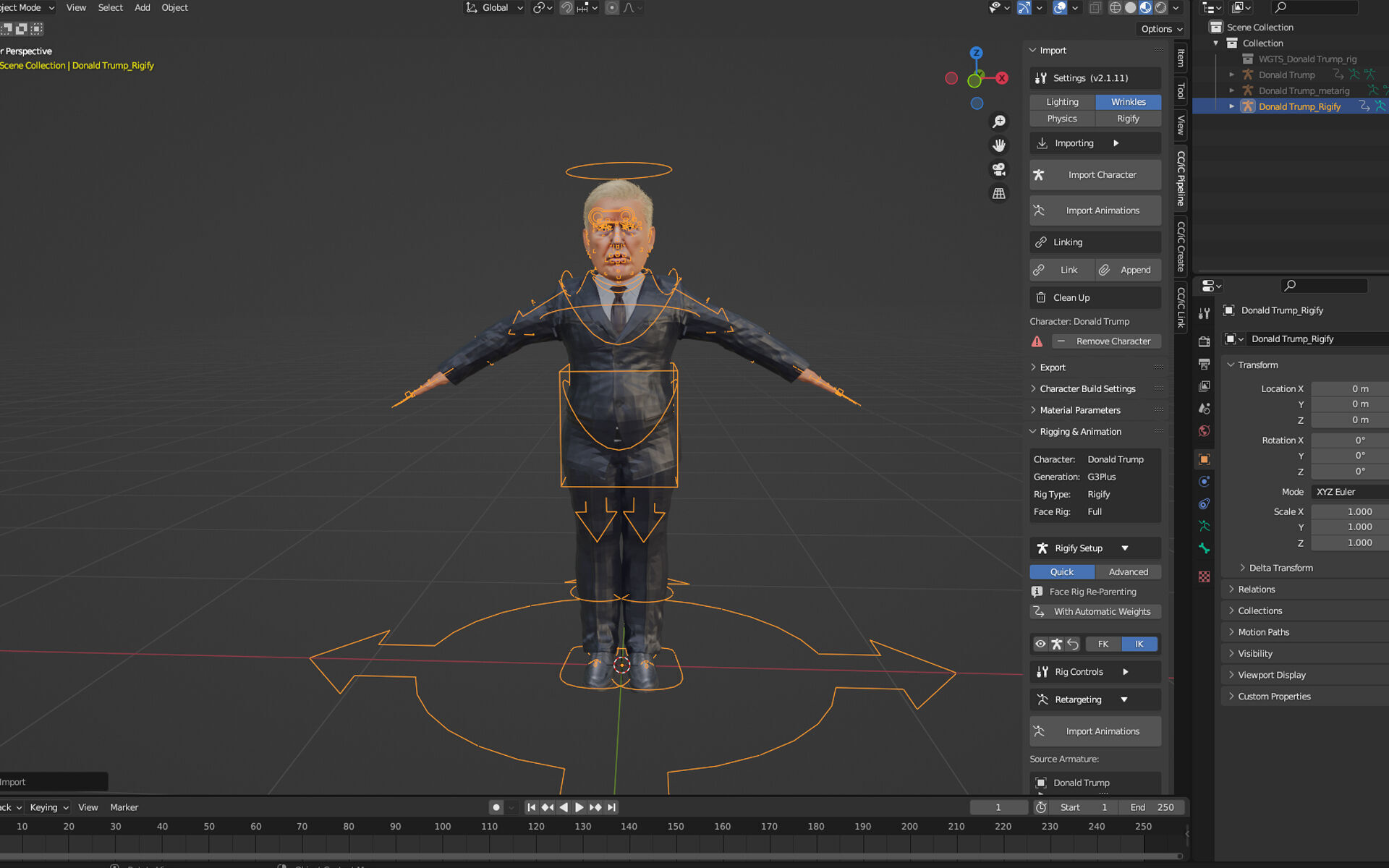 Donald Trump Low-poly 3D model_2