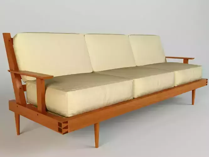 wooden sofa