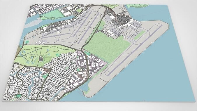 Oakland International Airport California United States 3D model